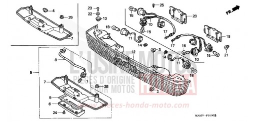 ECLAIRAGE DU COFFRE GL1500AV de 1997